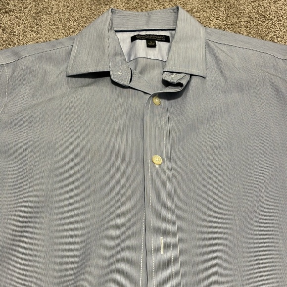 Banana Republic Blue Pinstripe Button Down Shirtt - Picture 2 of 3